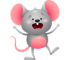 Glückliche Maus