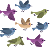 Viele Vögel